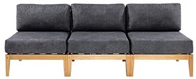 Sofa 03 Lugares Sem Braco Cannes Preto Mel - 72404 Sun House