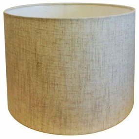 Cúpula em tecido cilíndrica abajur luminária cp-4099 40x25cm rustico bege