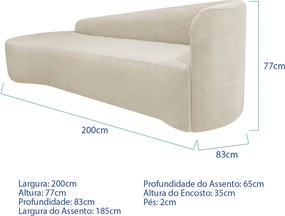 Kit Sofá Curvo França 200cm L.E e Poltrona Luiza Max Conforto, Elegância e Design Moderno Bouclé