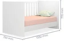 Berço Americano Mini Cama Doce Sonho Branco - Qmovi