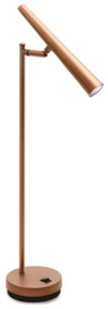 Abajur Stratus 17X12X55Cm Cone Slim Longo Articulado 1Xg9 - Old Artisa... (DOURADO FOSCO / DOURADO BRILHO)