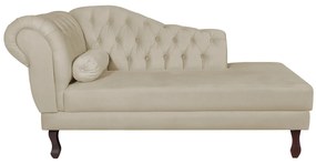 Recamier Diana 140cm Lado Direito Corano Bege - ADJ Decor