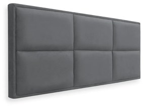 Cabeceira Painel Cama Box Casal 140cm Nina Suede Cinza - Sheep Estofados - Cinza