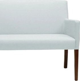 Poltrona 2 Lugares Liverpool Sala de Estar PU Sintético Branco G15 - Gran Belo