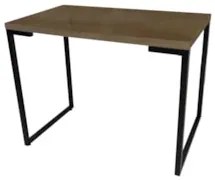 Mesa de Escritório Estilo Industrial 120cm Porto Z34 Castanho - Mpozen
