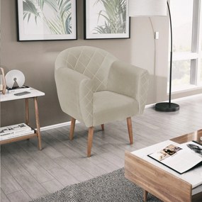 Poltrona Grazi Pés Palito Suede - ADJ Decor