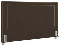 Cabeceira Cama Box Casal 140cm Mali Z37 Veludo Marrom - Mpozenato