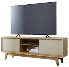 Rack Bancada de TV 70 Pol 164cm Gaia Z10 Cumaru/Opala - Mpozenato
