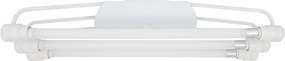Plafon Led Sobrepor Tubular Triplo Acrílico Luz Branca 6500k