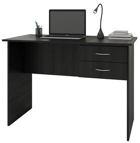 Mesa Escrivaninha Escritório Home Office 2 Gavetas Preto