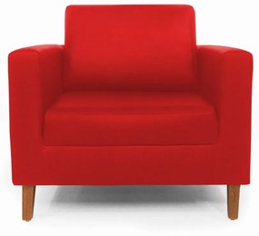 Poltrona Decorativa Gabriela Courino Vermelho