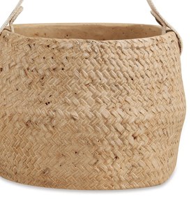 Cachepot Pendente em Cimento Palha 15x20 cm - D'Rossi