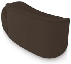 Sofá 2 Lugares Para Sala 140cm Orgânico Wendi Suede Marrom I01  - Mpoz