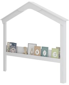 Casinha Com Porta Livros Infantil Mini Montessori - Branco