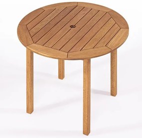 Mesa Export Redonda Madeira Stain Jatobá 100cm - 16520 Sun House