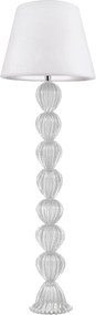 Kit Abajur Murano de Piso Catania + Cúpula - Quartzo Pérola Quartzo Pérola
