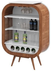 Adega Bar Mini Decor Pés Palito- Wood Prime LL 10736