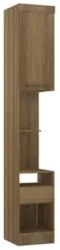 Mesa Cabeceira Modulado 38cm 1 Porta 1 Gaveta Delphi Avelã L01 - Mpoze