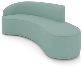 Sofá 4 Lugares Orgânico 220 cm Morgan Veludo/Cotelê D03 - D'Rossi - Menta