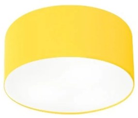 Plafon Para Sala de Estar Cilíndrico SE-3010 Cúpula Cor Amarelo
