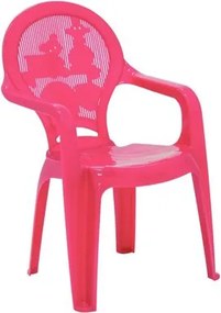Cadeira Infantil Tramontina Catty em Polipropileno Rosa Estampado