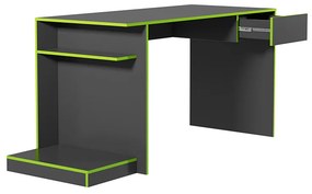 Mesa Gamer Escrivaninha Para Computador Monster Rubi Preto/Verde - Mobler