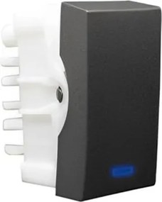 Módulo Interruptor Simples Led Preto Inova Pro Class