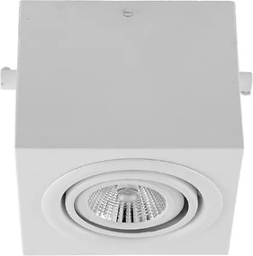 Plafon Sobrepor Aluminio Com Duas Prensas - BRANCO FOSCO