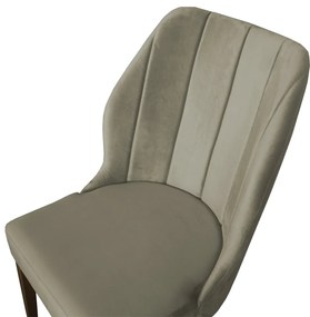 Kit 6 Cadeiras De Jantar Safira Suede Nude
