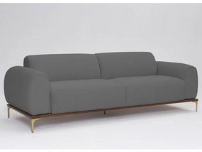 Sofá 3 Lugares Tóquio D07 230cm Linho Mescla Chumbo - D'Rossi