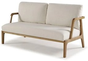 Sofá Dunas 3 Lugares Assento Macramê Pés Amêndoa 156cm - 69813 Sun House