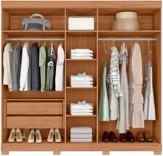 Guarda Roupa Casal 216cm Com 5 Portas Sulla Freijó/Off C01 - Mpozenato