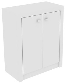 Balcão Escritório Organizador Home Office 2 Portas Branco