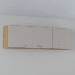 Armário de Cozinha Aéreo 120cm Classic Damasco/Off Z46 - Mpozenato