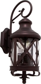 Arandela Vidro E Ferro Cafe Ip54 Americano