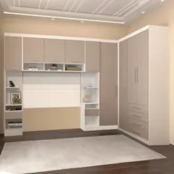 Guarda Roupa Casal Modulado CP09 Taiga Branco/Cinnamon L01 - Mpozenato