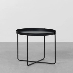 Mesa Lateral Cora Preto - 50cm