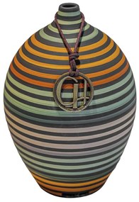 Vaso Mini decorativo em Cerâmica Carolina Haveroth – Maruaga Listrada Fosco  Kleiner