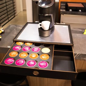 Porta Cápsula de Café Gaveta com Espelho Dolce Gusto - D'Rossi