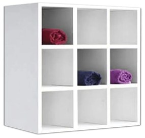 Kit 02 Nicho Porta Toalhas 9 Lugares Organizador 40x40 cm - D'Rossi