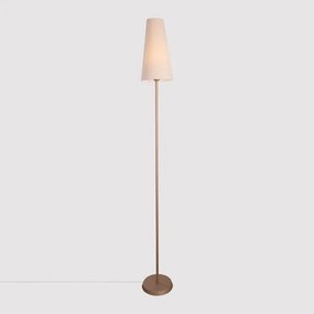 Luminaria De Piso Aluminio Dourado 180Cm Thomas Cup