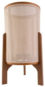 Abajur Elizabeth Cupula Castanho Claro 15W