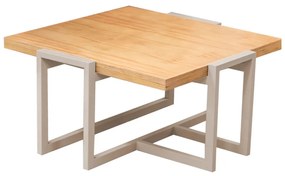 Mesa de Centro Metrópole Quadrada - Mel Pinus