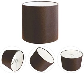 Cúpula Abajur Cilíndrica Cp-8005 Ø18x18cm Café