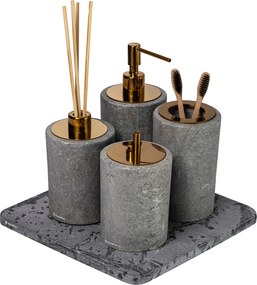 Conjunto Banheiro 4 Pçs Petra - Gold  Gold