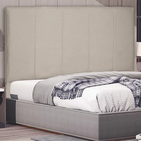 Cabeceira Decorativa Casal 1,40M Erza Suede Bege G63 - Gran Belo