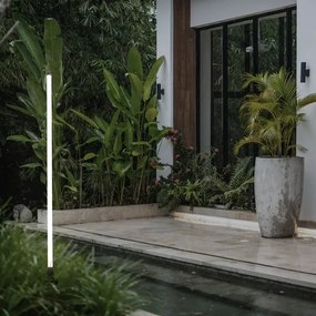 Espeto Led Aluminio Preto 10w 3000k Ip65 Vertical