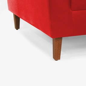 Poltrona Decorativa Gabriela Courino Vermelho