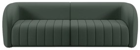 Sofá Decorativo Sala de Estar 252cm Adam 3 Lugares Veludo Cinza G45 - Gran Belo