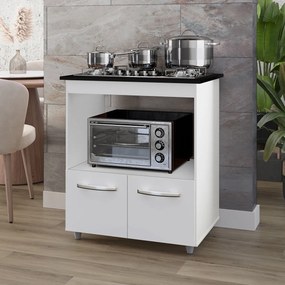 Balcão Cali Para Cooktop 5 Bocas 2 Portas Cozinha MB1 75cm
